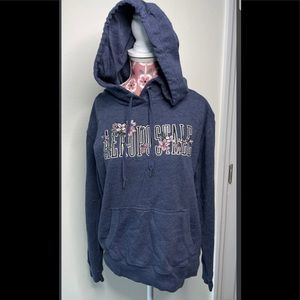 Aeropostale navy blue long sleeve fleece hoodie jacket size medium